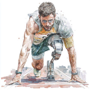 Biegacz z protezą 2