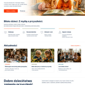 Layout strony WWW – edukacja i wsparcie dzieci 2